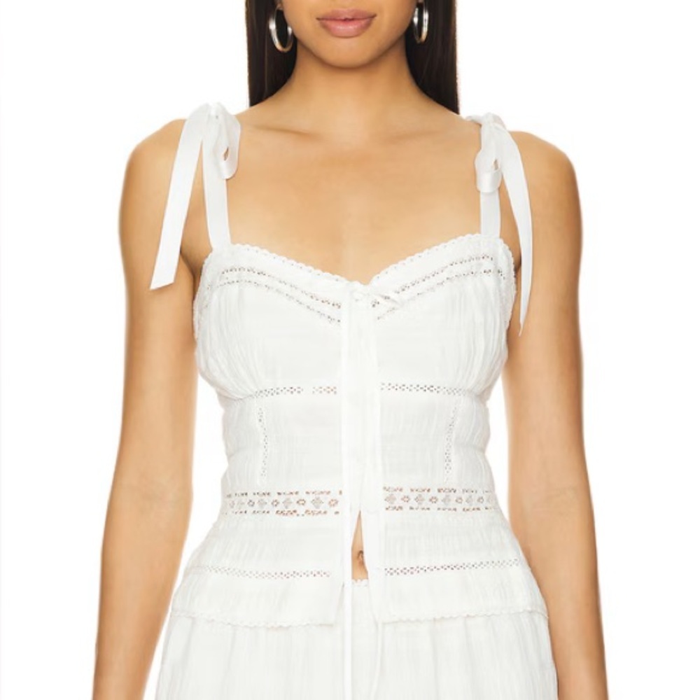 LOBA Valeria Top in Ivory Size S